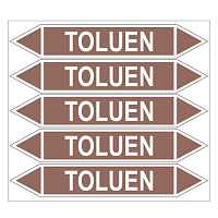 Značení potrubí, toluen